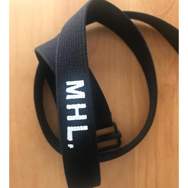 MARGARET HOWELL(マーガレットハウエル)のMHL. NARROW MILITARY BELT 布のベルト ブラック レディースのファッション小物(ベルト)の商品写真