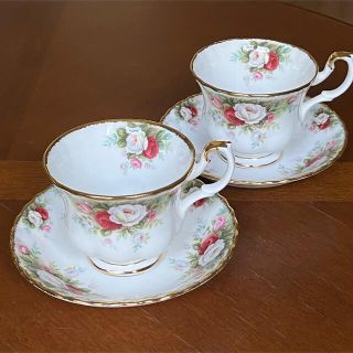 ロイヤルアルバート(ROYAL ALBERT)の【レア美品】ロイヤルアルバート★セレブレーション★C/S  ペア(食器)