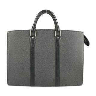 ルイヴィトン(LOUIS VUITTON)のLOUIS VUITTON ルイ ヴィトン タイガ ポルトドキュマン ロザン ビジネスバッグ M30052 レザー   アルドワーズ ブラック シルバー金具  ブリーフケース 書類カバン ハンドバッグ トートバッグ ノートパソコン PCケース ビトン 【本物保証】(ビジネスバッグ)