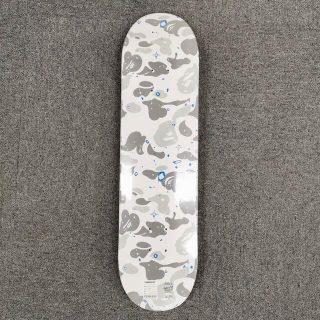 アベイシングエイプ(A BATHING APE)のSPACE CAMO SKATEBOARD 白 BAPE(スケートボード)