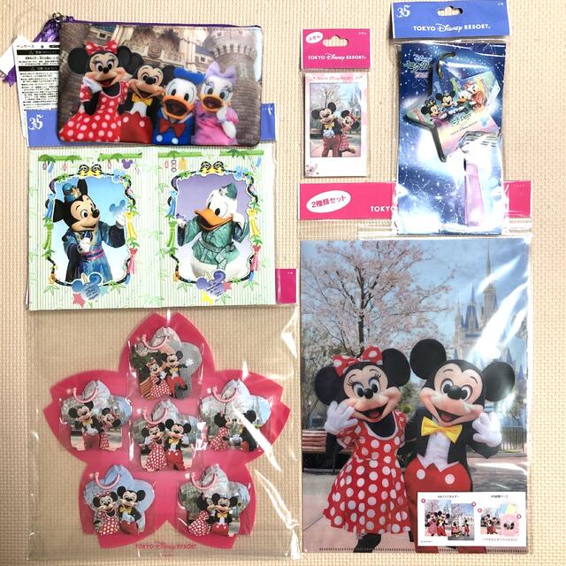 ディズニー　旧フェイス　実写　ミッキー　ミニー　桜　七夕　メモ　ファイル　ふせん | フリマアプリ ラクマ