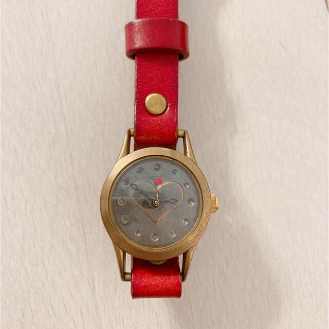ハート♡アンティーク腕時計　mu-ra レディースのファッション小物(腕時計)の商品写真
