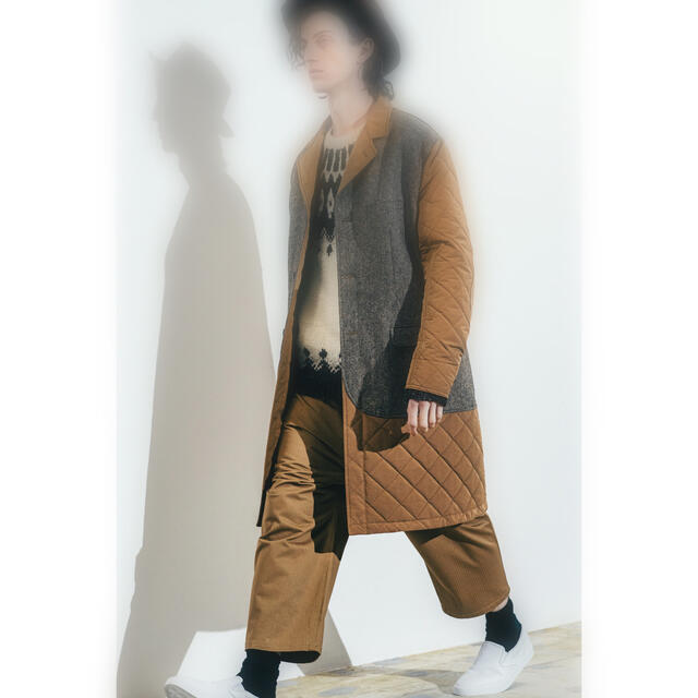 21AW JUNYA WATANABE MAN ヘリンボーンクロップドパンツS