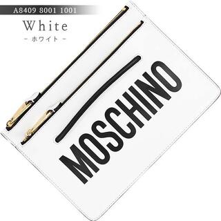 モスキーノ(MOSCHINO)のMOSCHINO クラッチバッグ ポーチ 新品 カーフレザー 9996(クラッチバッグ)