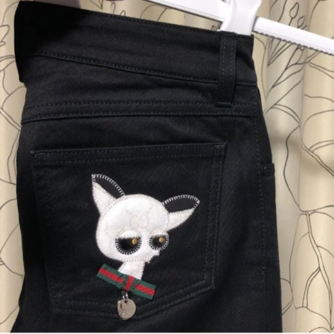 Gucci(グッチ)のGUCCI レア★ブラックパンツ レディースのパンツ(デニム/ジーンズ)の商品写真