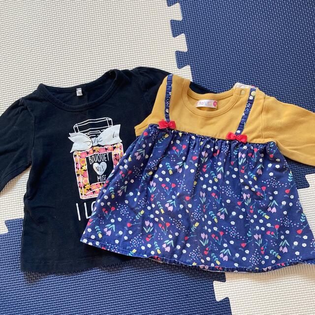 西松屋(ニシマツヤ)の【90】トレーナ他まとめ売り キッズ/ベビー/マタニティのキッズ服女の子用(90cm~)(Tシャツ/カットソー)の商品写真