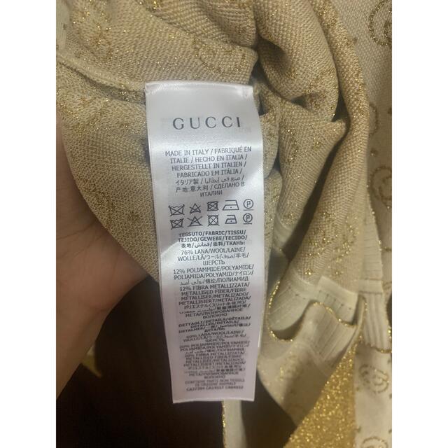 GUCCI - GUCCI グッチ ゴールドラメ入り ラメロゴカーディガンの GUCCI - GUCCI グッチ ゴールドラメ入り ラメロゴカーディガンの