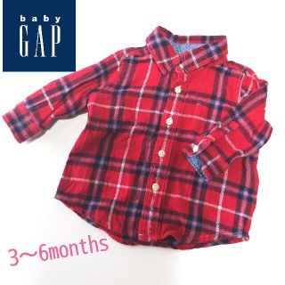 ベビーギャップ(babyGAP)のBabygap/ネルシャツ/3～6months/男女兼用(シャツ/カットソー)