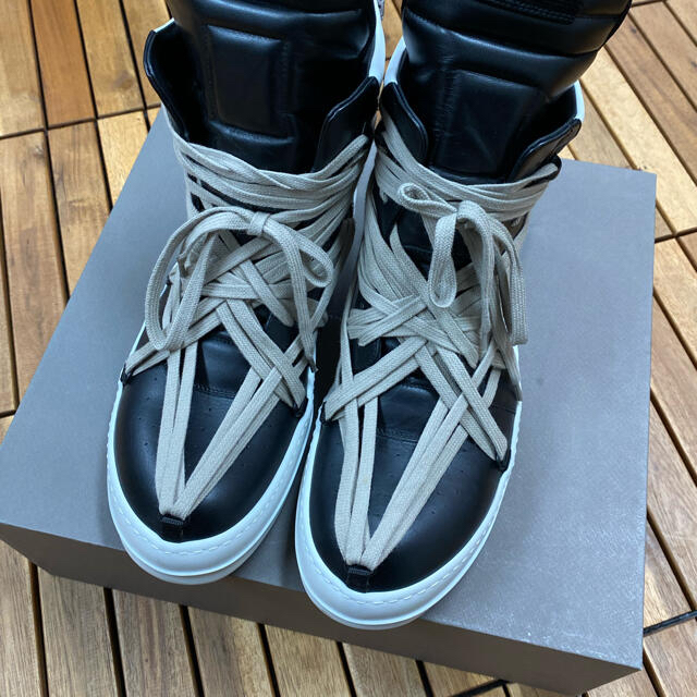 Rick Owens(リックオウエンス)の RICK OWENS RU20S7894 GEOBASKET SNEAKERS メンズの靴/シューズ(スニーカー)の商品写真