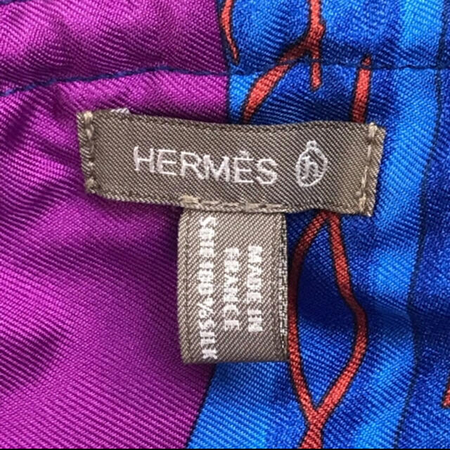 Hermes(エルメス)の美品 エルメス プティアッシュ 小物入れ アクセサリーポーチ 巾着ポーチ　ブルー レディースのファッション小物(ポーチ)の商品写真