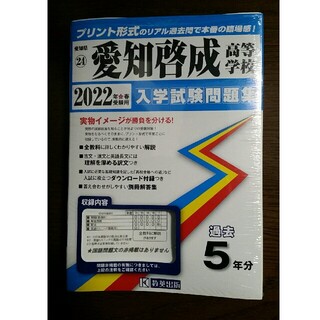 愛知啓成高等学校 ２０２２年　過去問題集(語学/参考書)