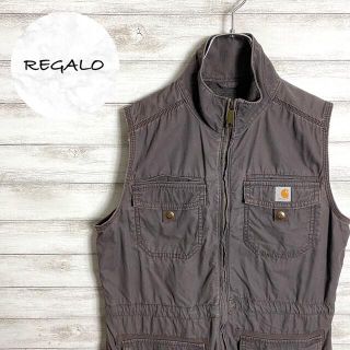 カーハート(carhartt)の【希少アイテム】90sカーハート☆ワンポイントラベルロゴコットンベスト(ベスト)