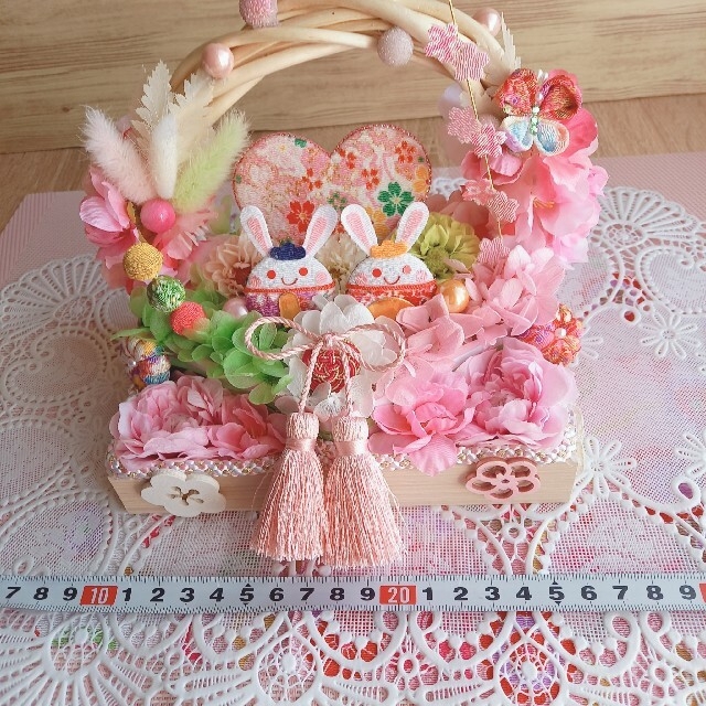 桃の節句❁雛飾りアレンジ❁ひな祭りハンドメイド