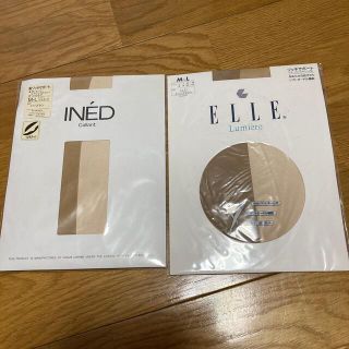 イネド(INED)の新ゾッキサポート・INED  ELLE ストッキング，M~L  2足セット(タイツ/ストッキング)