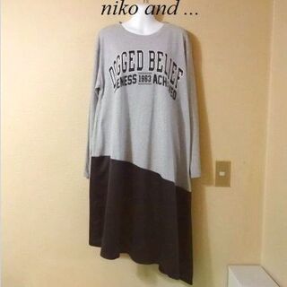ニコアンド(niko and...)のniko and ...ニコアンド♡アシンメトリーワンピース(ひざ丈ワンピース)