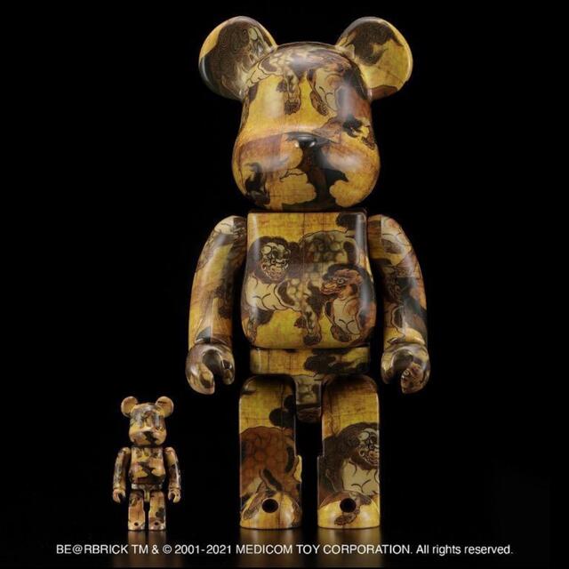 MEDICOM TOY(メディコムトイ)のBE@RBRICK 狩野永徳「唐獅子図屏風」100％ & 400％ ベアブリック エンタメ/ホビーのフィギュア(その他)の商品写真