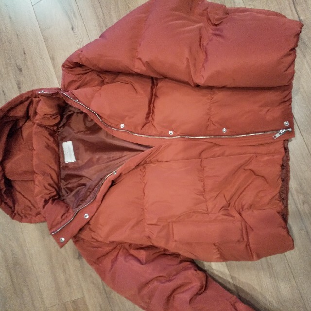 Ungrid(アングリッド)の値下げ　美品　Ungrid　ダウンコート　オレンジ レディースのジャケット/アウター(ダウンコート)の商品写真