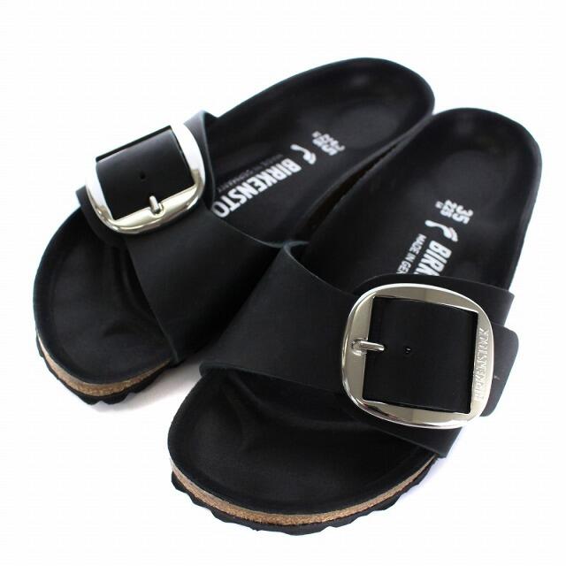 BIRKENSTOCK(ビルケンシュトック)のビルケンシュトック マドリッド ビッグバックル サンダル 22.5cm 黒 レディースの靴/シューズ(サンダル)の商品写真