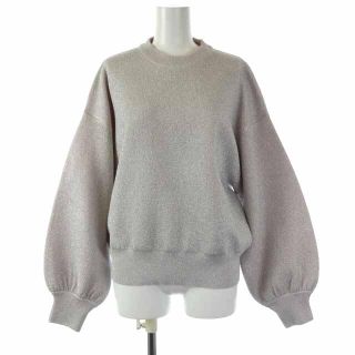 フランシュリッペ(franche lippee)のフランシュリッペ × ユキエモン ニット 長袖 M ピンク シルバー色(ニット/セーター)