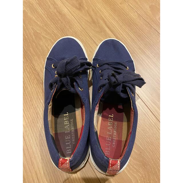 【美品】BLUE LABEL CRESTBRIDGE キャンバス スニーカー