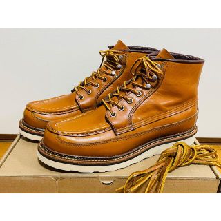 レッドウィング(REDWING)の8E 美品 レッドウィング 9850 ゴールドラセット カヌーモック(ブーツ)