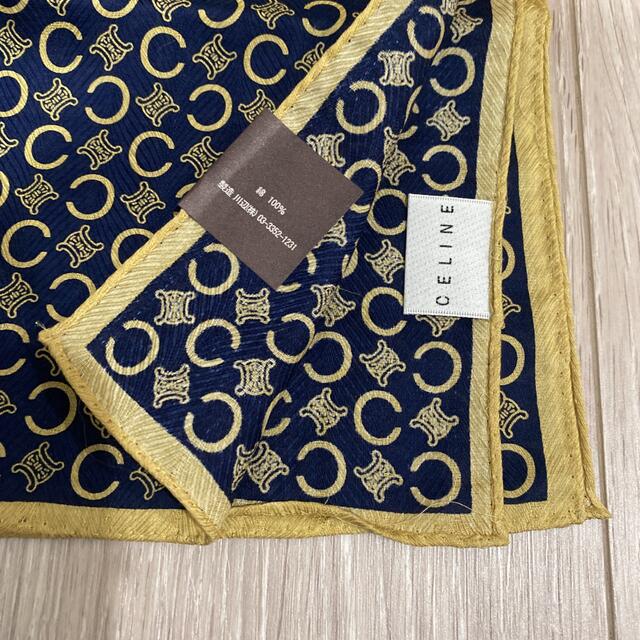 CELINE - CELINE セリーヌ ハンカチ 新品未使用品 二枚セットの CELINE - CELINE セリーヌ ハンカチ 新品未使用品 二枚セットの