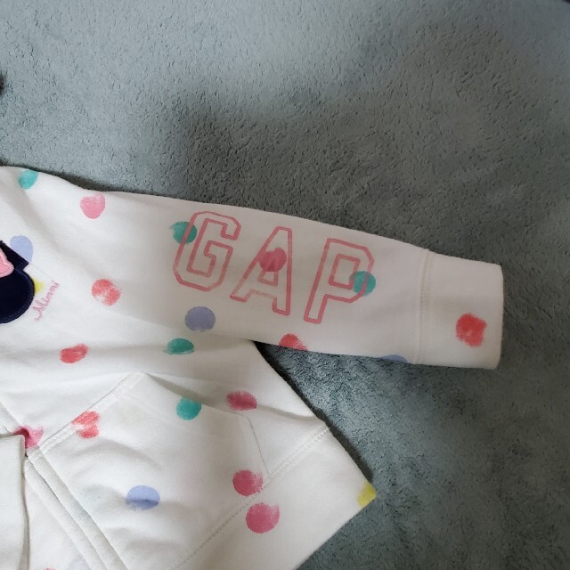 babyGAP(ベビーギャップ)のbabyGap　ミニーちゃん　パーカー　ドット柄　95cm キッズ/ベビー/マタニティのキッズ服女の子用(90cm~)(ジャケット/上着)の商品写真