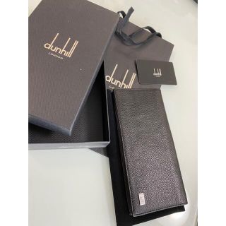 ダンヒル(Dunhill)のダンヒル dunhill 長財布（F２９１０AV）ブラック シルバーロゴプレート(長財布)