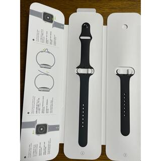 アップルウォッチ(Apple Watch)のApple Watch 純正 スポーツバンド ブラック  42・44・45mm(ラバーベルト)