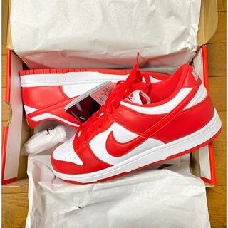 ナイキ(NIKE)のNIKE DUNK LOW SP "WHITE/UNIVERSITY RED"(スニーカー)