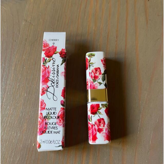 DOLCE&GABBANA(ドルチェアンドガッバーナ)のDOLCE&GABBANA マットリキッドリップカラー＃9サンプル品(2ml) コスメ/美容のベースメイク/化粧品(口紅)の商品写真