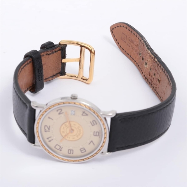 Hermes(エルメス)のエルメス セリエ SS×革   メンズ 腕時計 メンズの時計(腕時計(アナログ))の商品写真