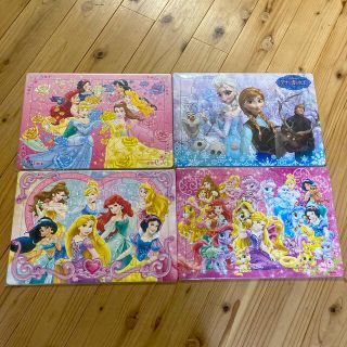 ディズニー(Disney)の専用！プリンセス♡ジグソーパズル　4点セット(知育玩具)