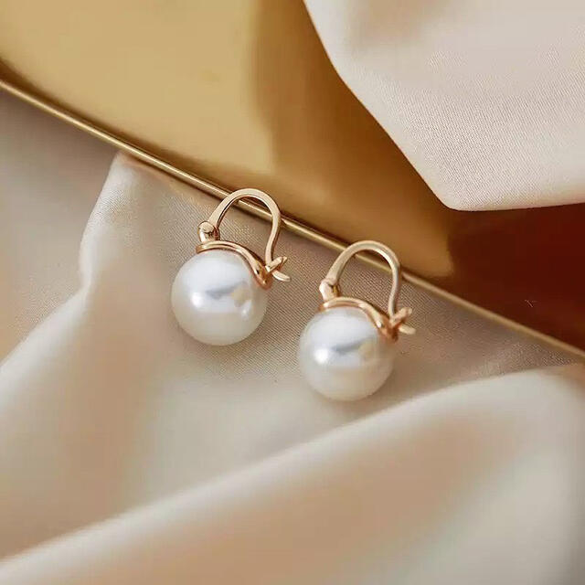 DEUXIEME CLASSE(ドゥーズィエムクラス)のpearl hoop pierce 18k coating レディースのアクセサリー(ピアス)の商品写真