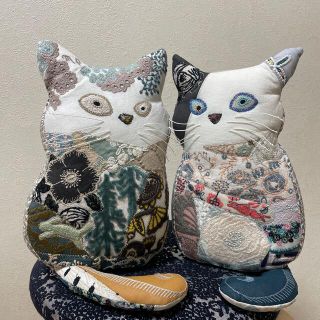 ミナペルホネン(mina perhonen)の【専用】   ハンドメイド   オッドアイ ⭐猫 (*ΦωΦ)coda ⑬⑮(ぬいぐるみ)