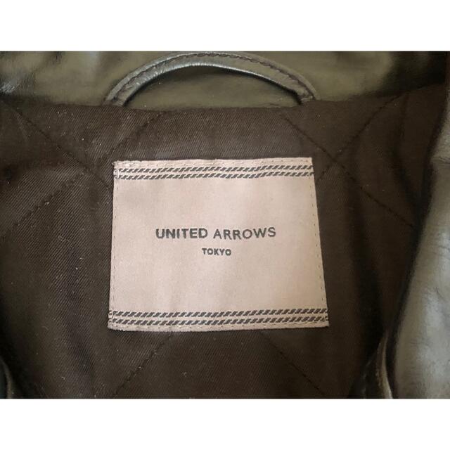 UNITED ARROWS(ユナイテッドアローズ)の美品☆ ユナイテッドアローズ ダブルライダースジャケット ブラック Lサイズ メンズのジャケット/アウター(ライダースジャケット)の商品写真