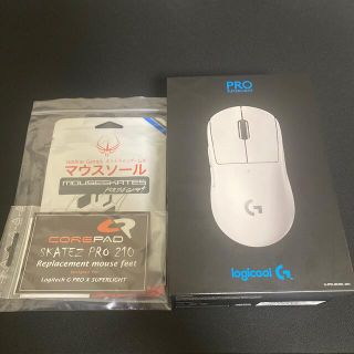 ほぼ新品Logicool  G PRO X SUPERLIGHT+マウスソール(PC周辺機器)