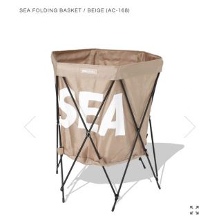 シー(SEA)のWIND AND SEA FOLDING BASKET ベージュ 新品(バスケット/かご)