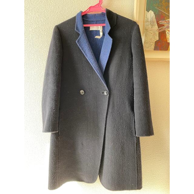 spic&span カポックコート ブルー ロングコート-
