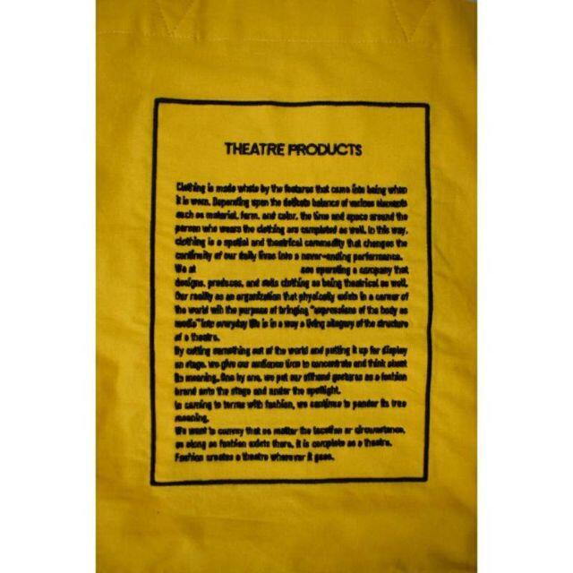 THEATRE PRODUCTS(シアタープロダクツ)の新品送料無料THEATRE PRODUCTSシアタープロダクツトートイエロー M レディースのバッグ(トートバッグ)の商品写真