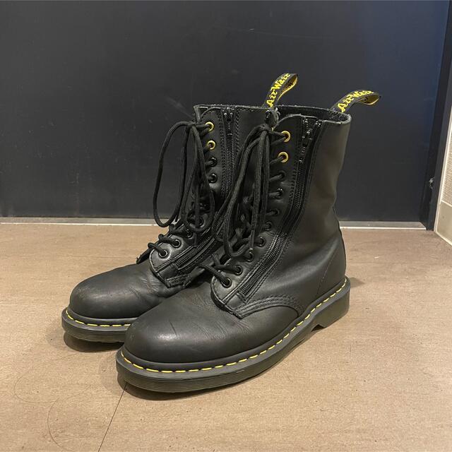 YOHJI YAMAMOTO× Dr.Martens 10ホール ジップブーツ