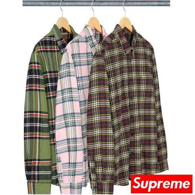 supreme tartan flannel shirt Lサイズ