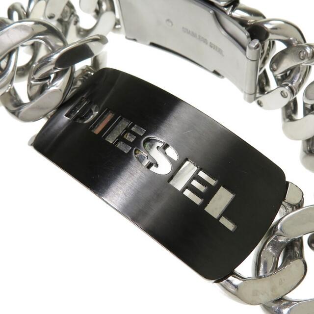DIESEL(ディーゼル)のディーゼル ブレスレット ロゴプレート SS メンズのアクセサリー(ブレスレット)の商品写真