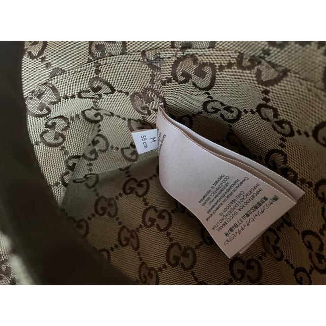 【美品】GUCCI GGキャンバス&ナイロン リバーシブル ハット