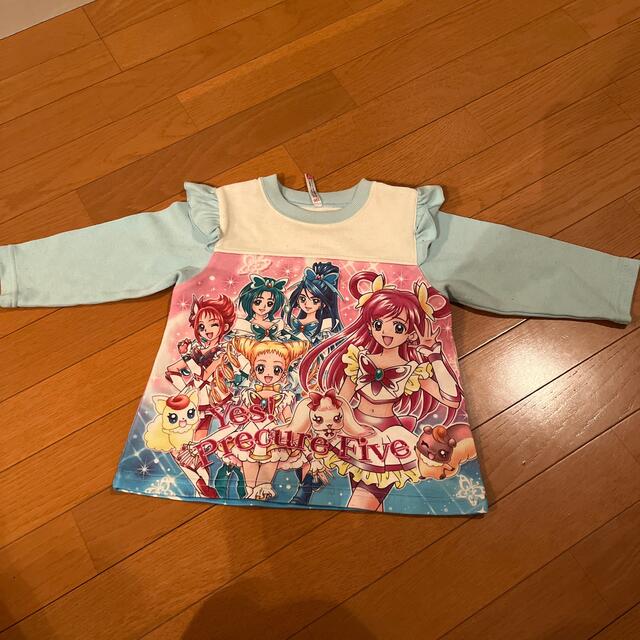 BANDAI(バンダイ)のイエス　プリキュア5 パジャマ上のみ キッズ/ベビー/マタニティのキッズ服女の子用(90cm~)(パジャマ)の商品写真