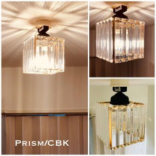 天井照明 Prism/CBK プリズム シーリングライト 黒E26ソケット器具(天井照明)