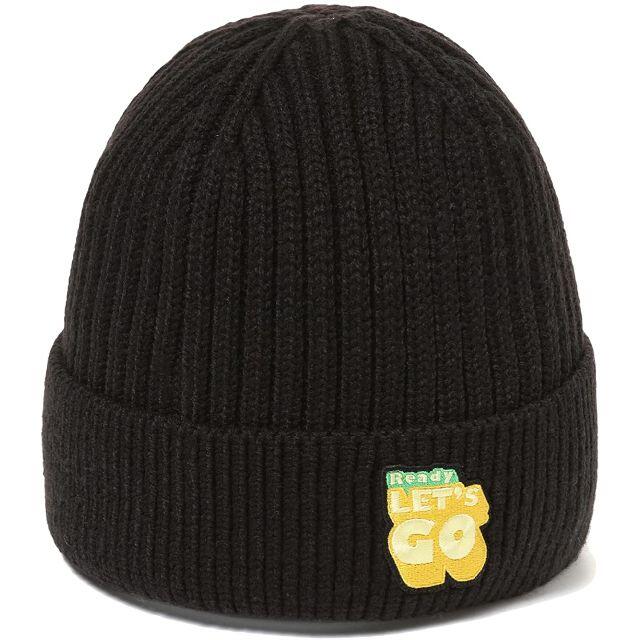 防弾少年団(BTS)(ボウダンショウネンダン)の新品送料無料 BTSコラボ FILA x DYNAMITE BEANIE クロ レディースの帽子(ニット帽/ビーニー)の商品写真