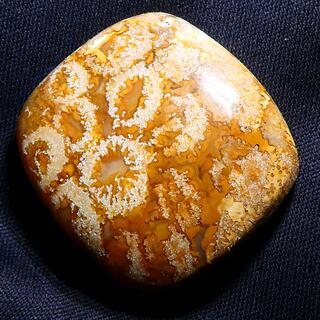 1点物⭐️ コーラルフォッシルアゲート 天然石 ルース ハンドメイド 1271(各種パーツ)