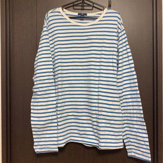 ギャップ(GAP)のGAP ボーダーカットソー 長袖 XLサイズ(Tシャツ/カットソー(七分/長袖))