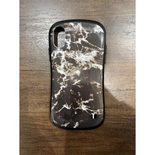 iFace * iPhone XS X ケース 大理石 マーブル 黒(iPhoneケース)